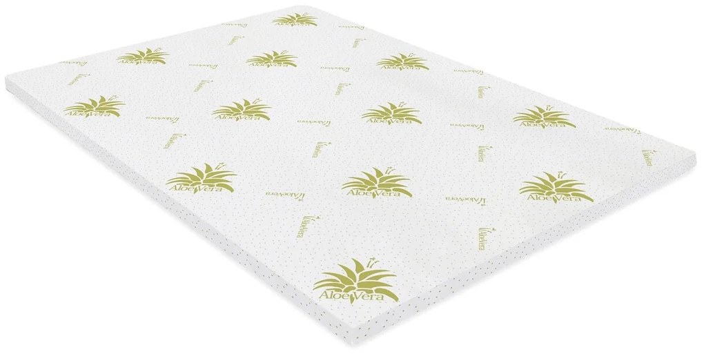 Topper saltea Green Future Aloe Vera Free Air Memory 120x190 cm, H 3 cm