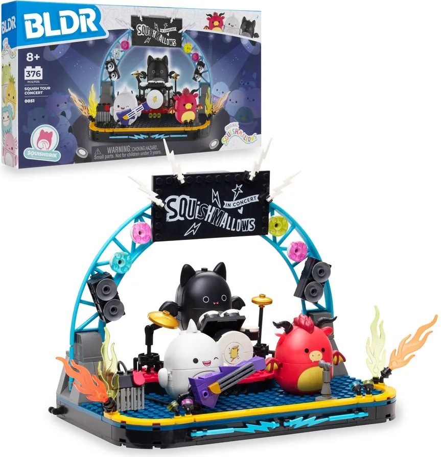 Kit de construcții BLDR Concert – SQUISHMALLOWS
