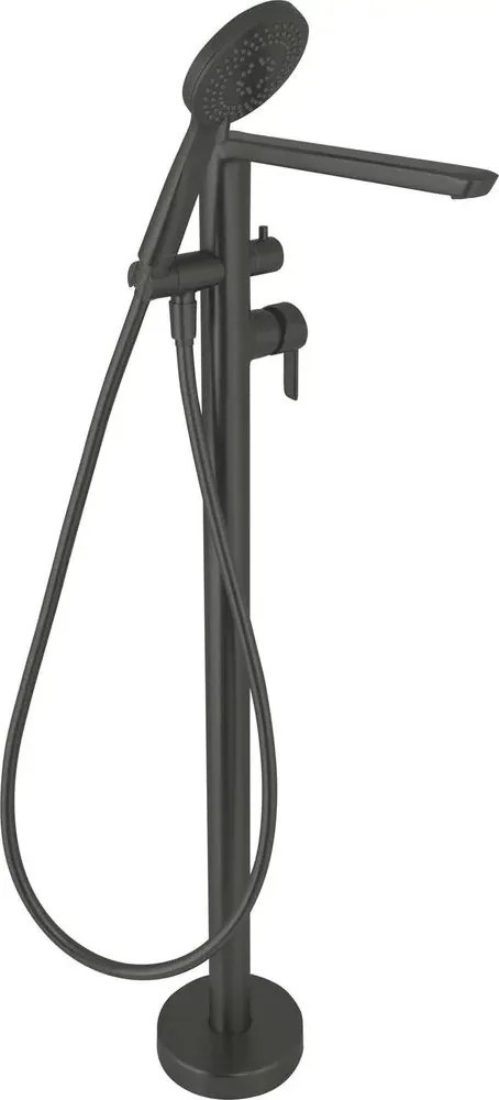 Baterie cada - dus freestanding negru Deante Arnika