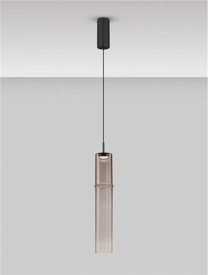 Pendul LED modern, Metal, Sticla, Moca, SANO