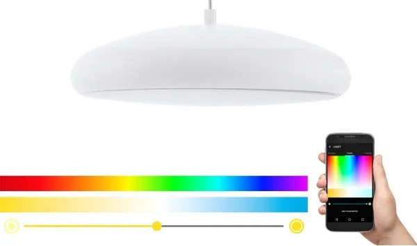 Lustră LED RGBW dimabilă pe cablu Eglo 33765 RIODEVA-C LED/27W/230V 2700-6500K