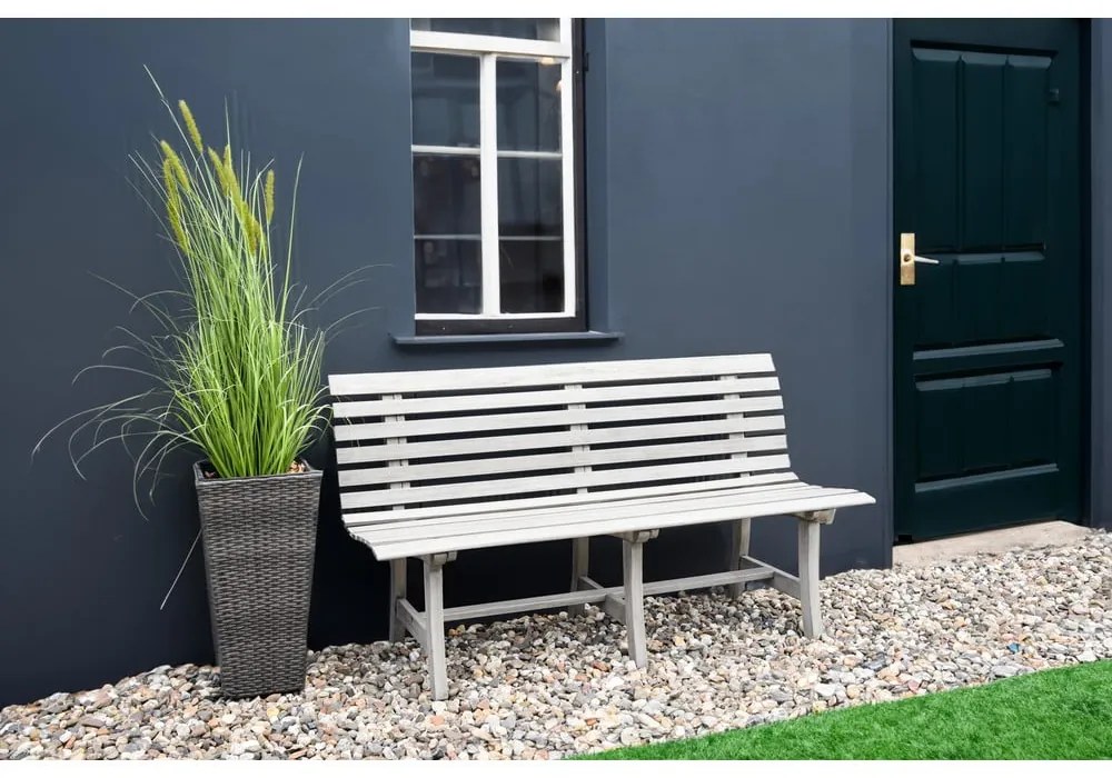 Bancă de grădină gri din lemn masiv Mandalay – Garden Pleasure