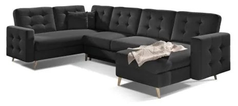 Colțar Asgard 326cm negru