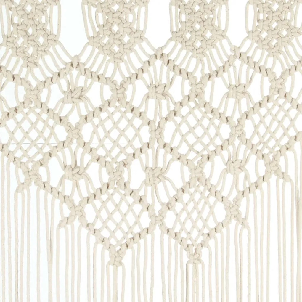 Perdea macrame, 140 x 240 cm, bumbac 1, Crem