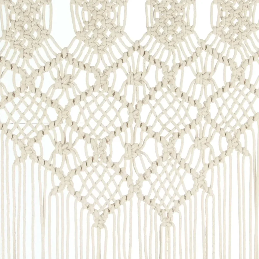 Perdea macrame, 140 x 240 cm, bumbac 1, Crem