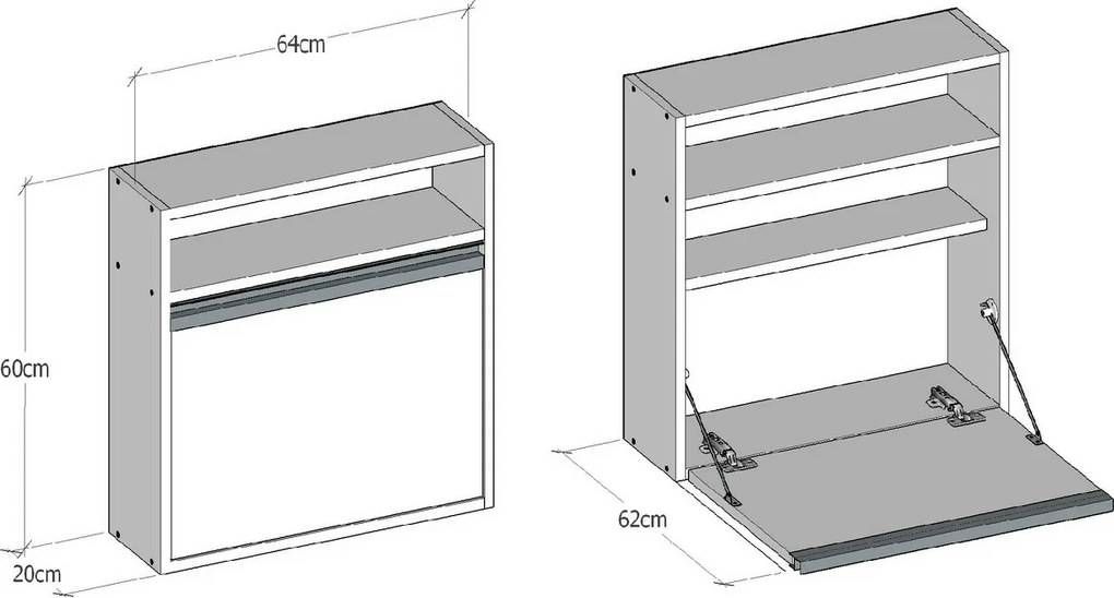 Birou de lucru Optimum White