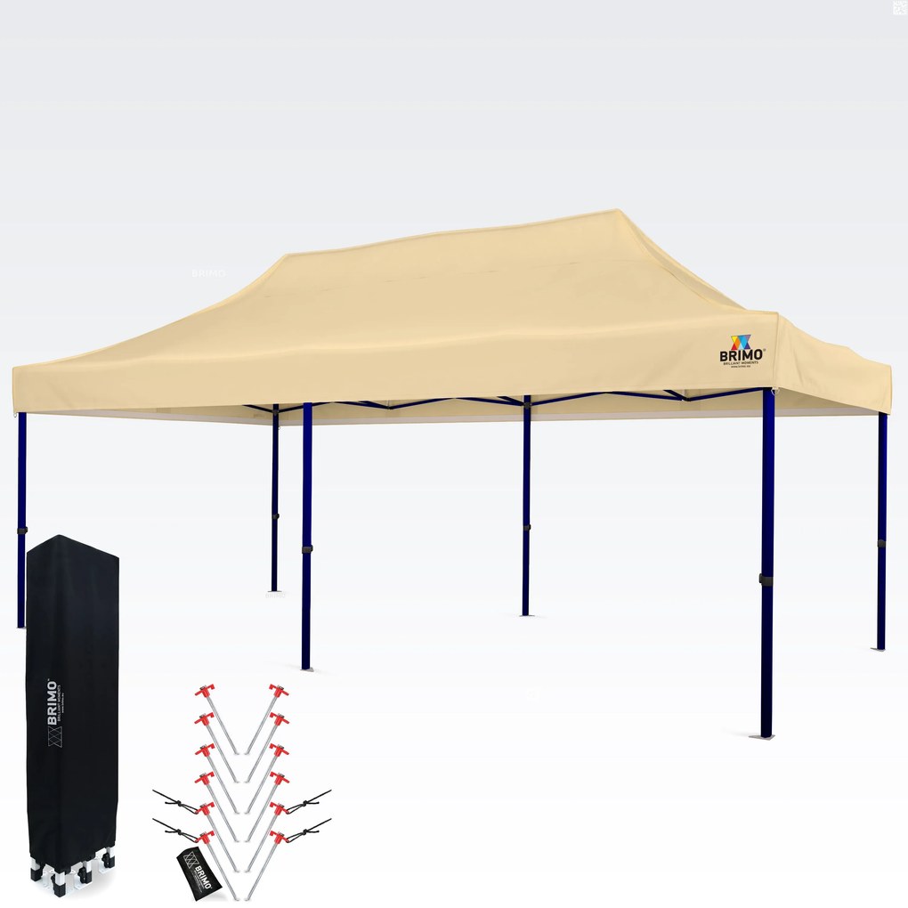 Cortină de petrecere impermeabilă 3x6m – Sărbătoare fără griji sub un acoperiș de 16,5m² - fara 3 pereti - Bej