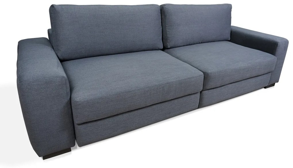 Canapea extensibila cu 3 locuri, Vienna, 106 x 269 x 92 cm, gri inchis