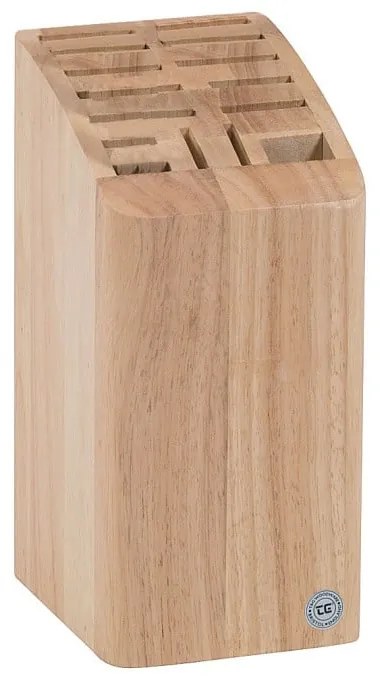 Set pentru 12 cuțite și foarfecă T&G Woodware Steel, lemn de cauciuc