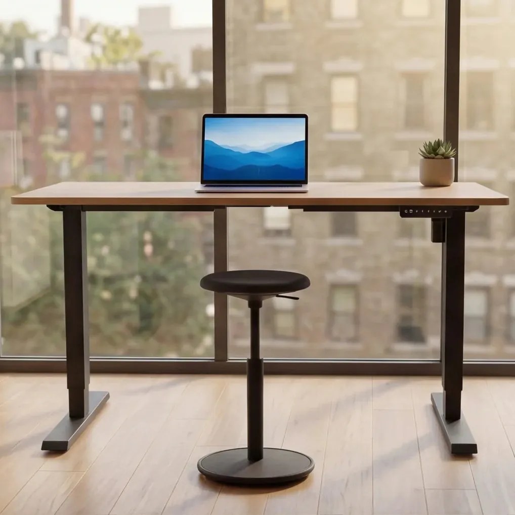 Birou reglabil electric pe inaltime OAK DESK 120cm