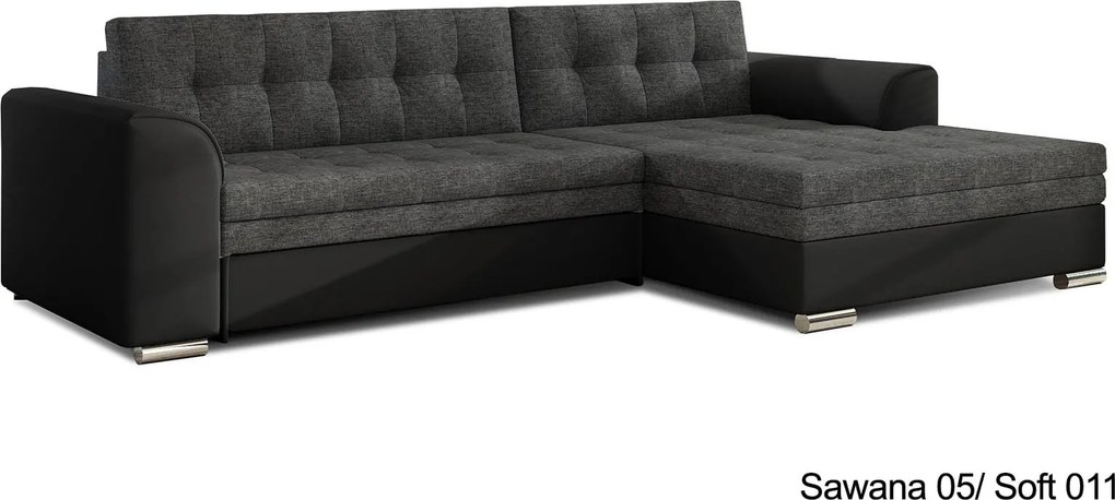 Colțar lemn masiv Extensibil Cali 270x165cm Personalizabil - Soft 17, Stânga