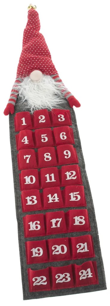 Calendar textil de Advent Pitic, 20 x75 cm