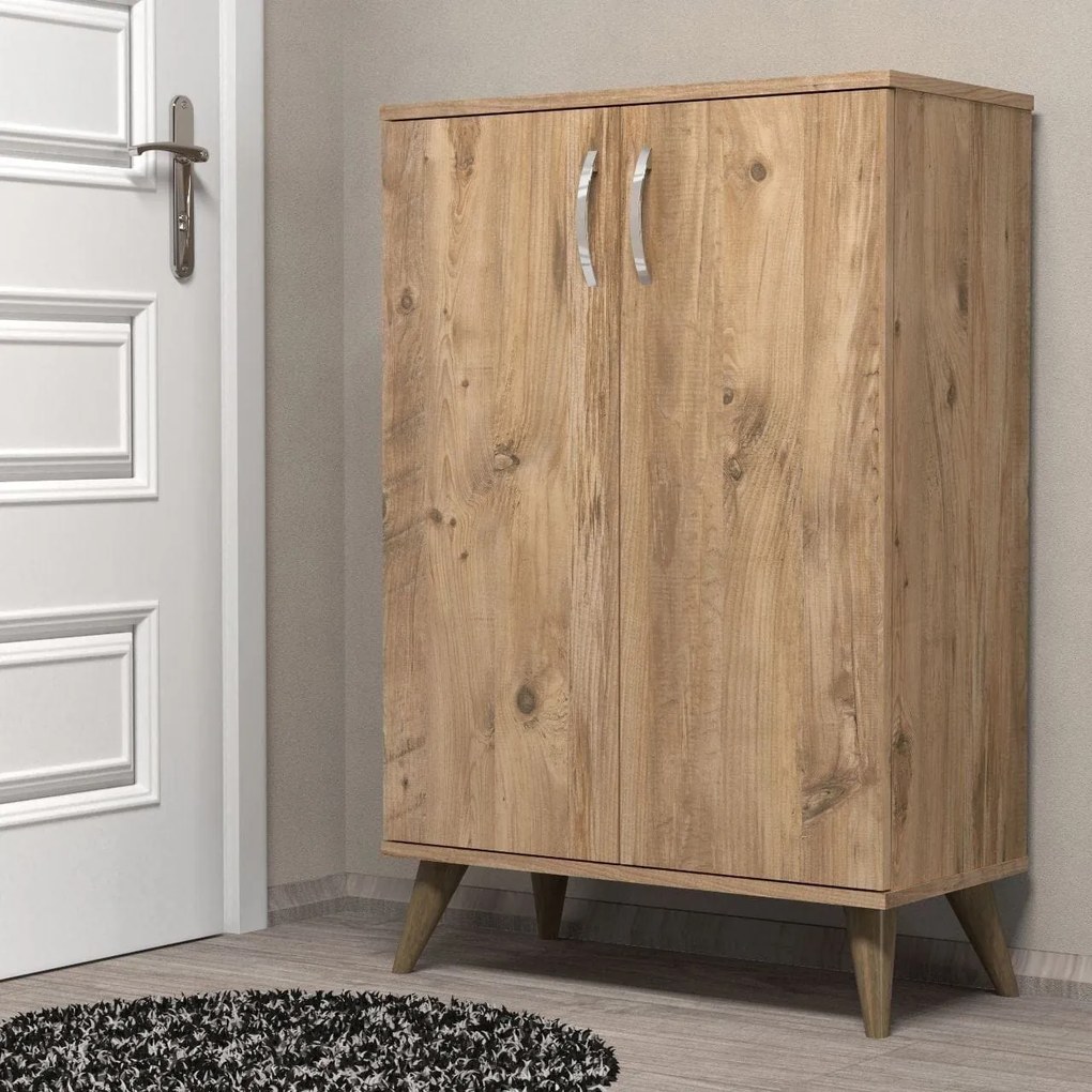 Pantofar AYK0102, stejar, PAL, 72x36x109 cm
