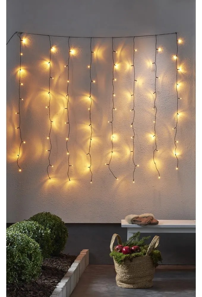 Șirag luminos pentru exterior cu LED Star Trading Curtain, lungime 1,3 m