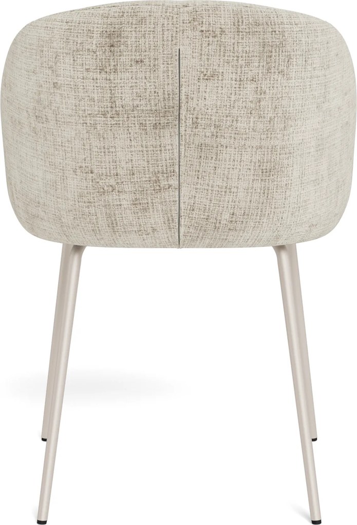 MAZZONI EXPORT CLARA Bej (țesătură Juto 4)/cadru bej-gri (cașmir) - SCAUN MODERN ADÂNC TAPIȚAT PENTRU SALON/LIVING/BIROU LOFT