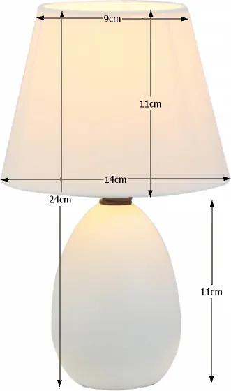 Lampă pe picior ceramică, alb, QENNY TYP 12 AT09350