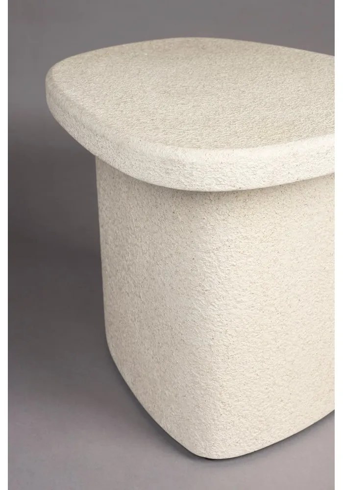 Măsuță auxiliară cu blat cu aspect de marmură 45x56 cm Veda – Dutchbone