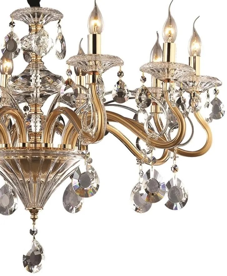 Candelabru 10 brate, cristal Venezian Negresco SP10 087771