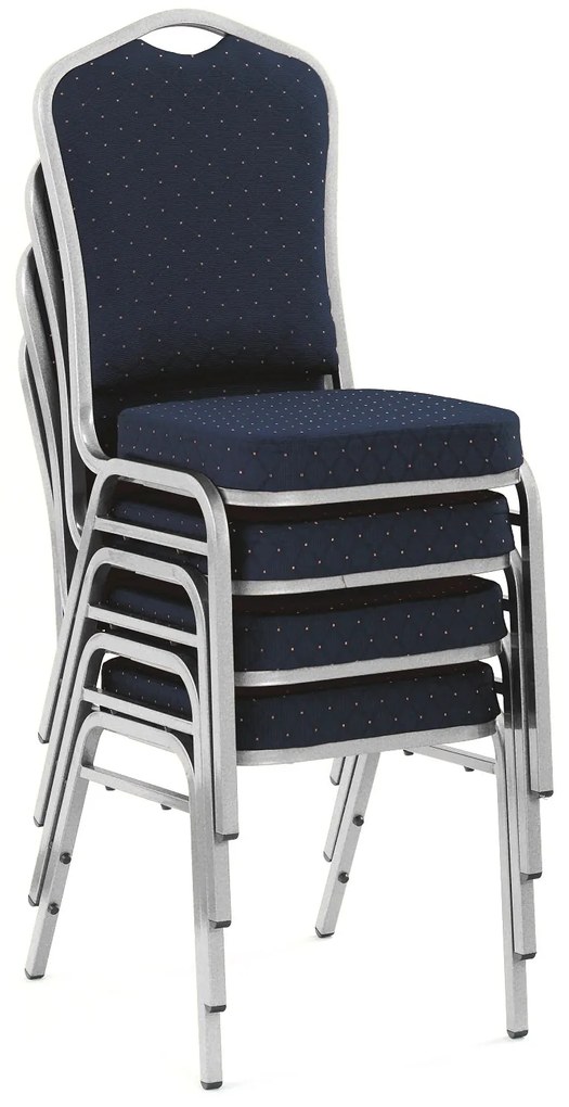 Scaun de sufragerie Carn S (argintiu + albastru). Promo -6%. 796068