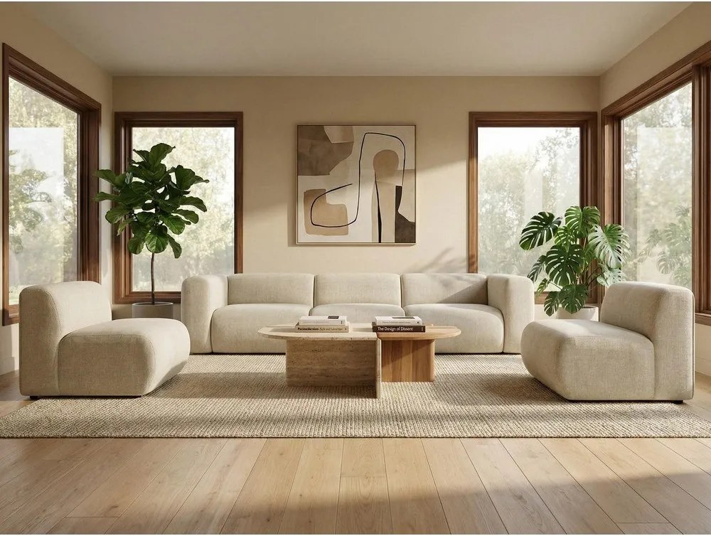 Canapea burgundy cu tapițerie din catifea 228 cm Ekahi – Makamii