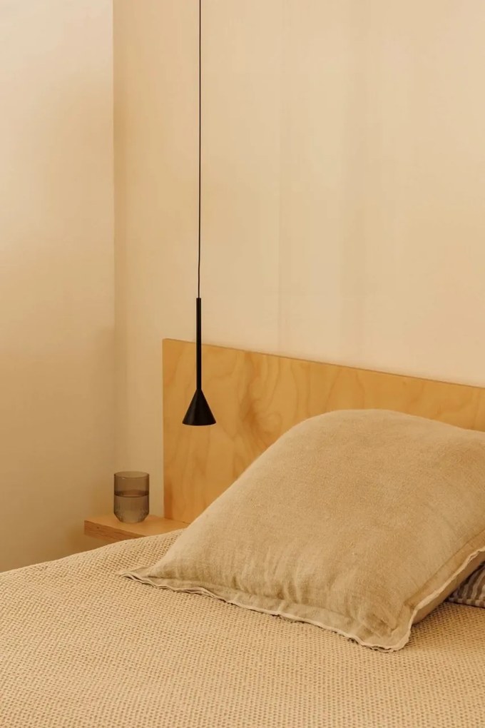 Pendul LED stil minimalist ANNA negru