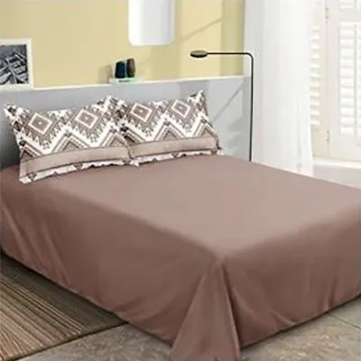 Lenjerie de pat 2 persoane, bumbac finet, 6 piese, 2 fete, SP1053