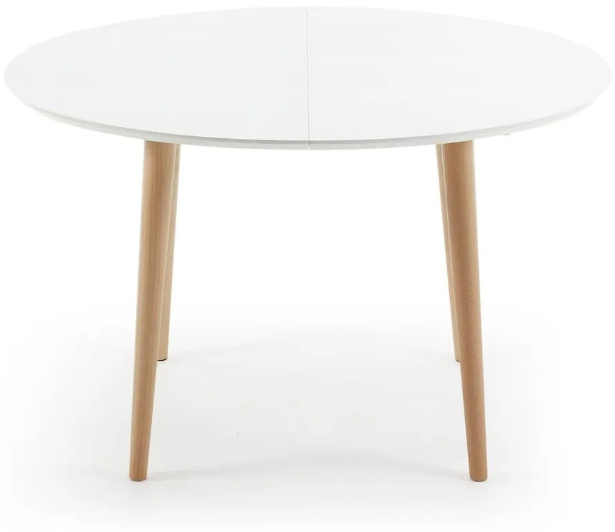 Masă dining extensibilă Kave Home Oakland, 120 x 90 cm , alb
