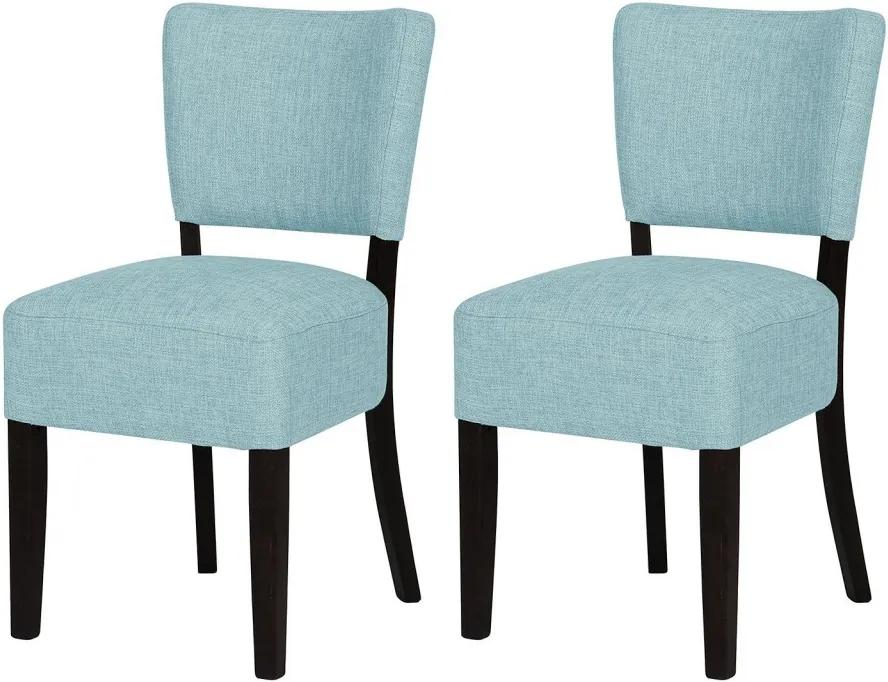 Set de 2 scaune Lana albastru deschis
