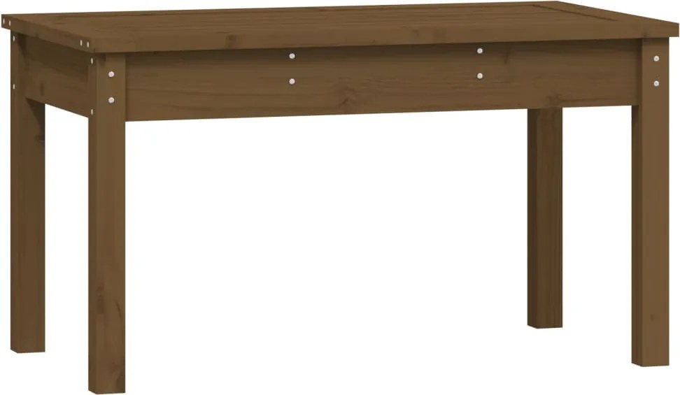 vidaXL Bancă de grădină, maro miere, 80x44x45 cm, lemn masiv de pin