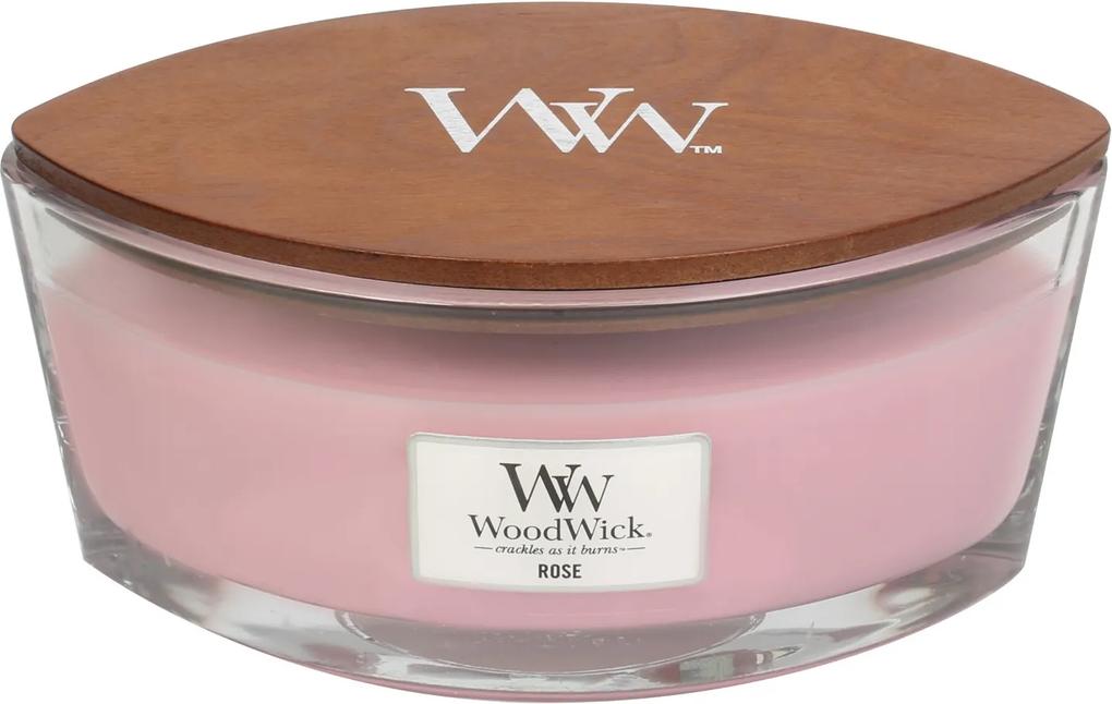 WoodWick roz parfumata lumanare Rose barca