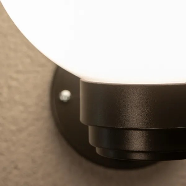 Brilagi-LED RGBW Aplica de exterior HARBOR 1xE27/9W/230V IP33 negru/alb
