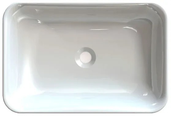 Sapho - Lavoar încastrat ASOFFI 55x37 cm marmură/alb