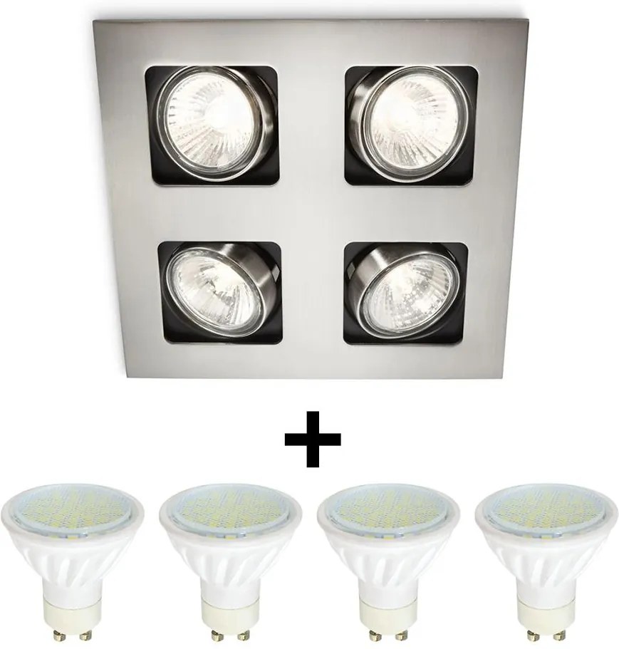 Philips 59304/17/16 - Lampă încastrată baie LED MYLIVING ACAMAR 4xGU10