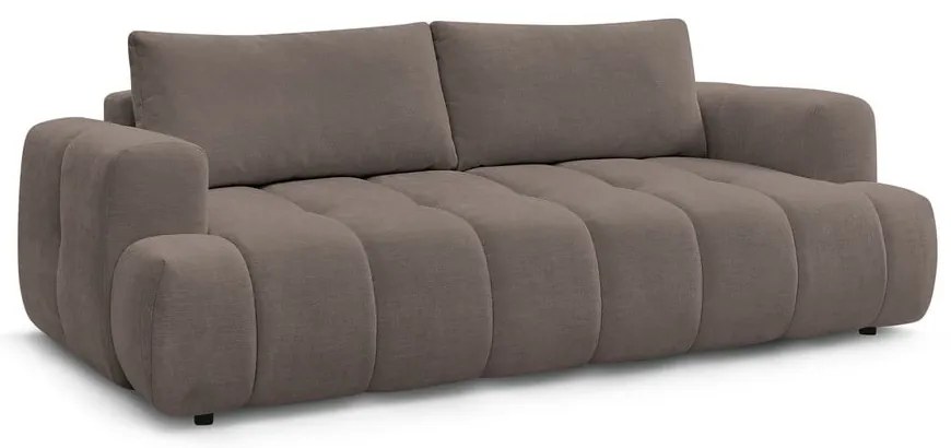 Canapea taupe extensibilă/cu spațiu de depozitare 251 cm Fuji – Bobochic Paris