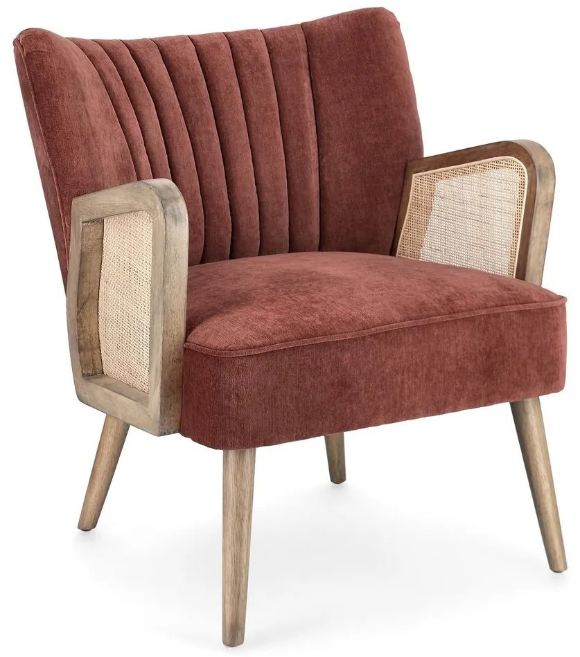 Fotoliu elegant Virna Velvet brick