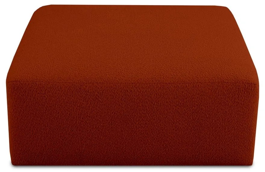 Modul pentru canapea cărămiziu cu tapițerie din stofă bouclé Roxy – Scandic