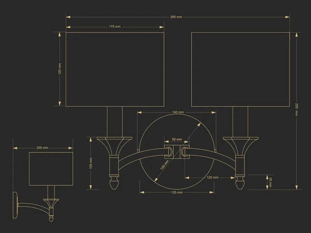 Aplica design clasic realizata manual Decor