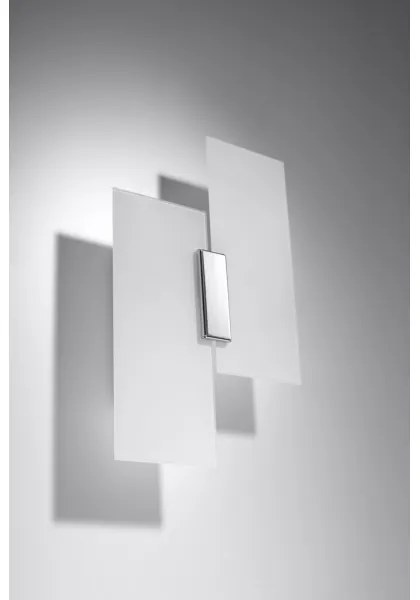 Aplică perete FABIANO 2xE27/60W/230V alb/crom