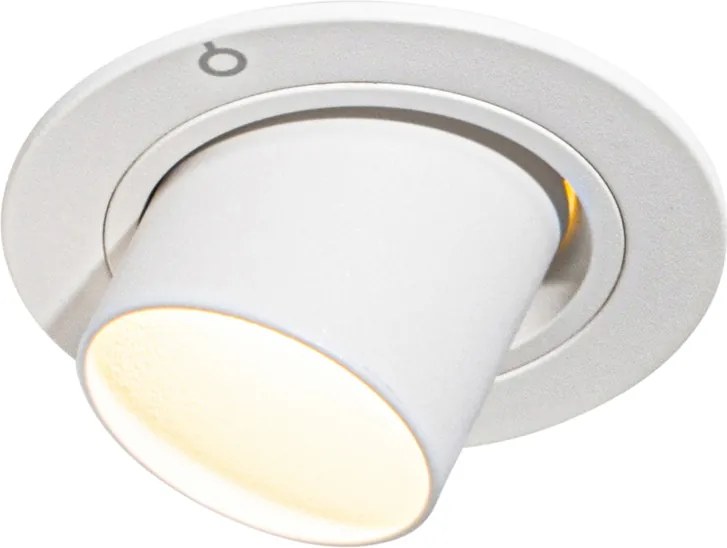 Spot modern integrat alb GU10 35mm rotund inclinabil - Installa