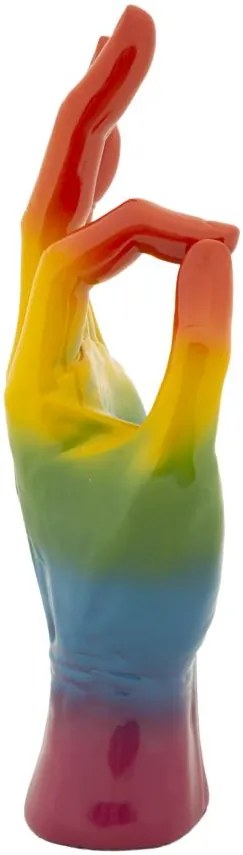 Mauro Ferretti Mână Curcubeu Ok, 16 X 10,5 X 36 Cm | Aosom Romania