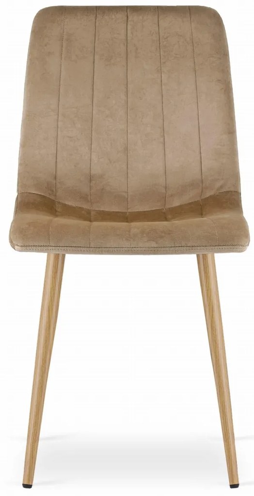 OFERTA Scaun de catifea maro LAVA calitatea a II-a