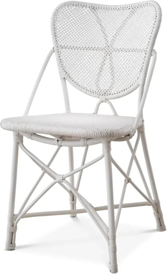 Scaun din ratan design LUX, Colony alb
