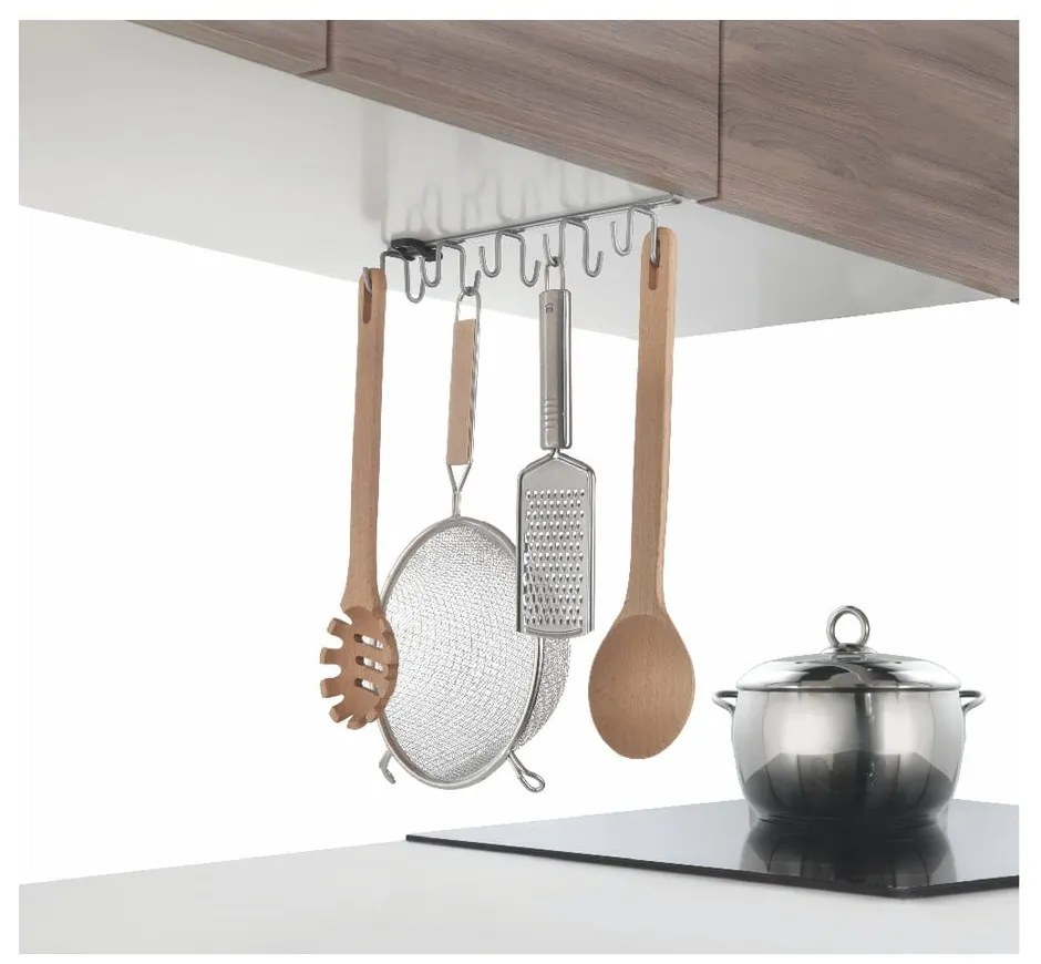 Suport suspendat pentru ustensilele de bucătărie Metaltex, lungime 8 cm