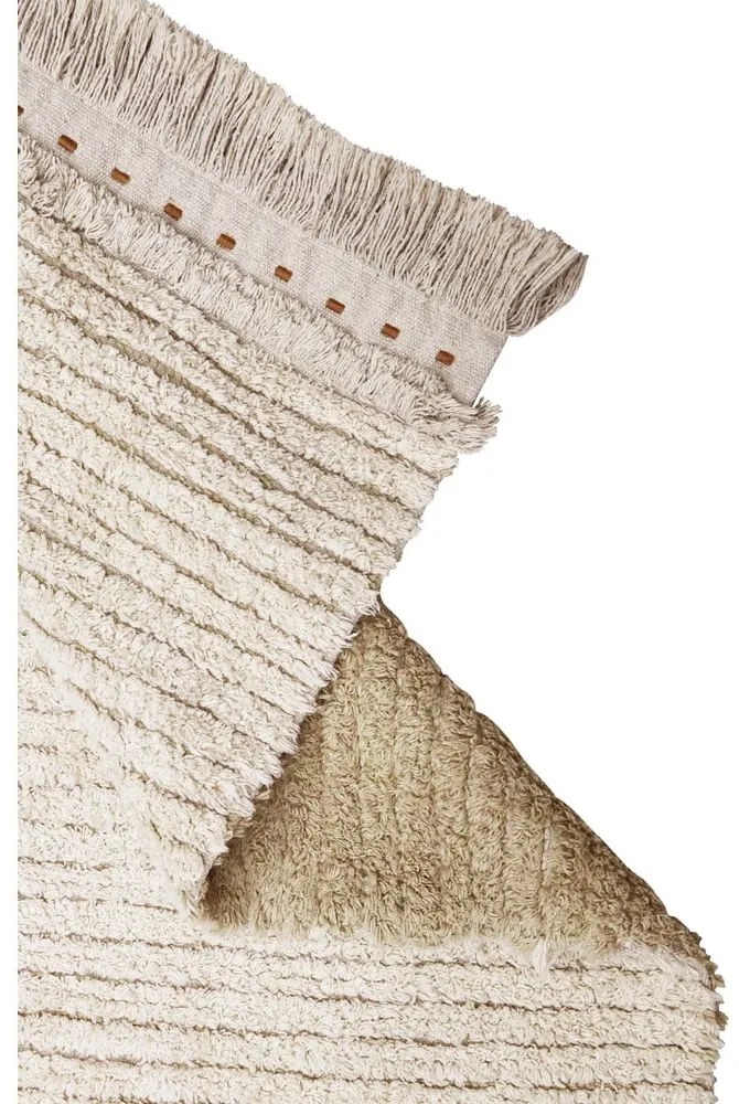 Covor bej din bumbac 140x200 cm Duetto Sage – Lorena Canals