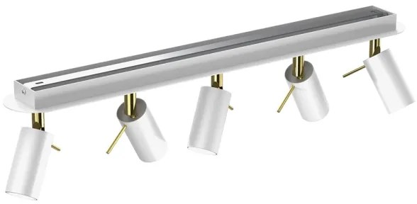 Spot PRESTON 5xGU10/40W/230V alb/aurie