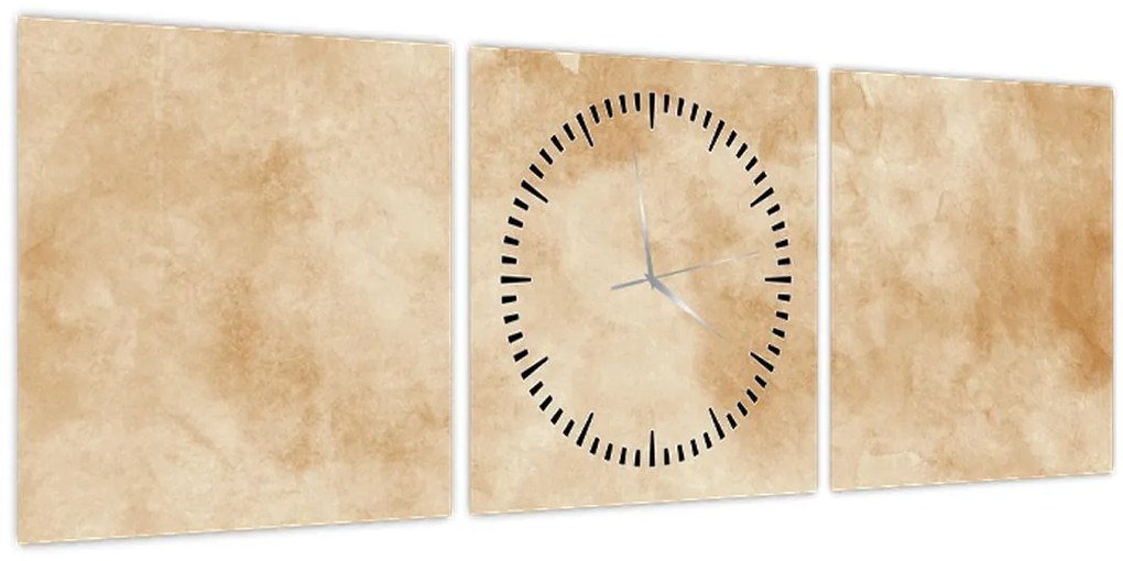 Tablou - Hârtie veche de pergament (cu ceas) (90x30 cm)