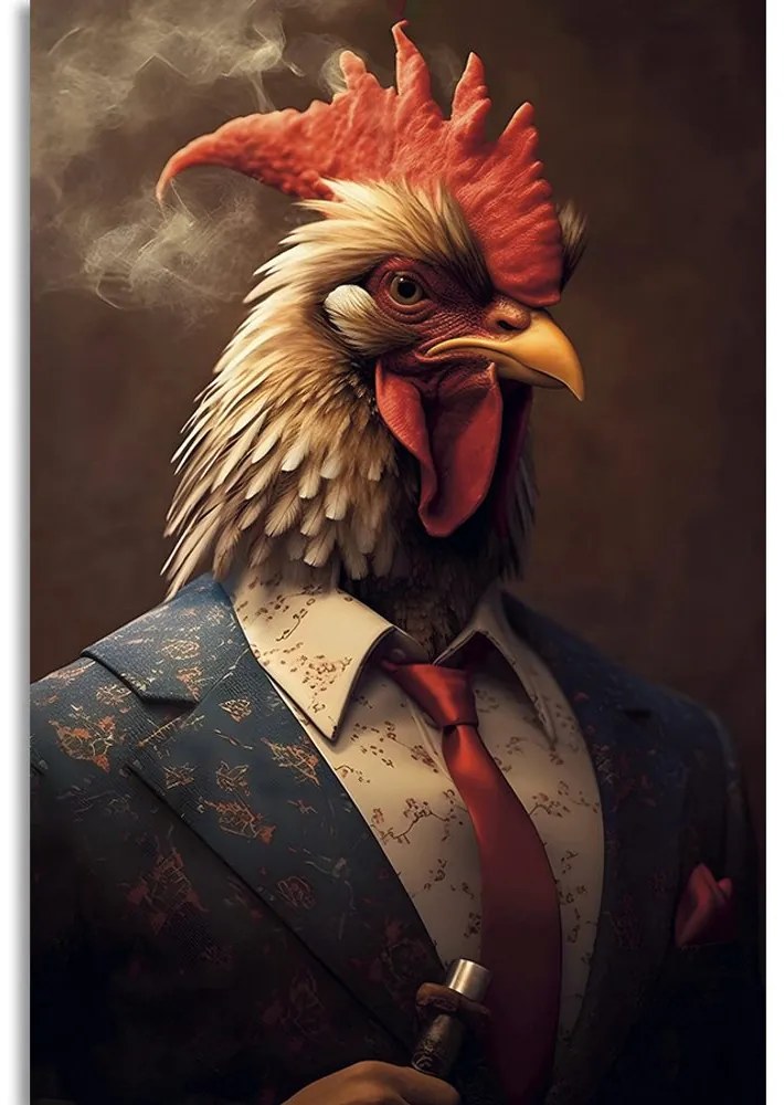 Tablou animal gangster cocoș