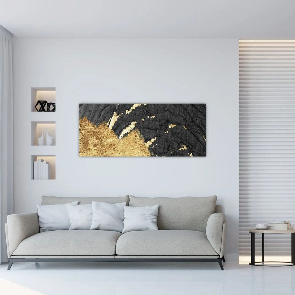 Tablou - Structura de aur N⁰1 (120x50 cm)