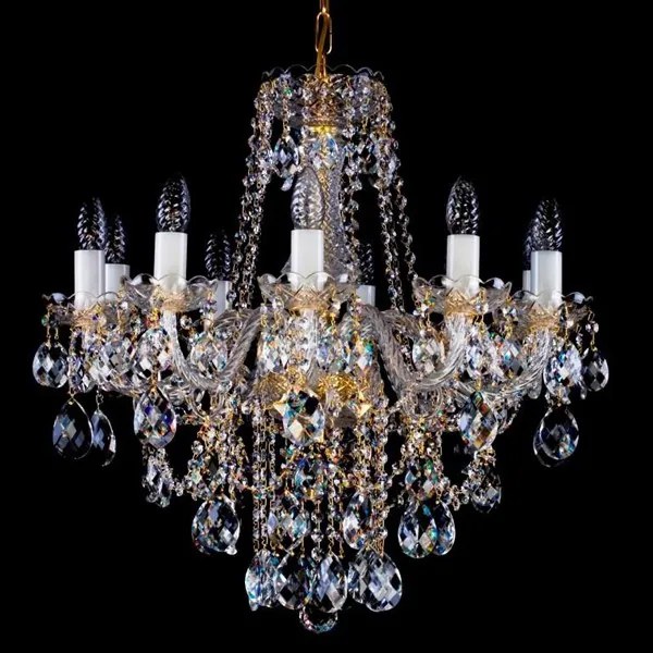 Candelabru Cristal Bohemia Exclusive 10 brate, diam. 59cm Jessica X CE