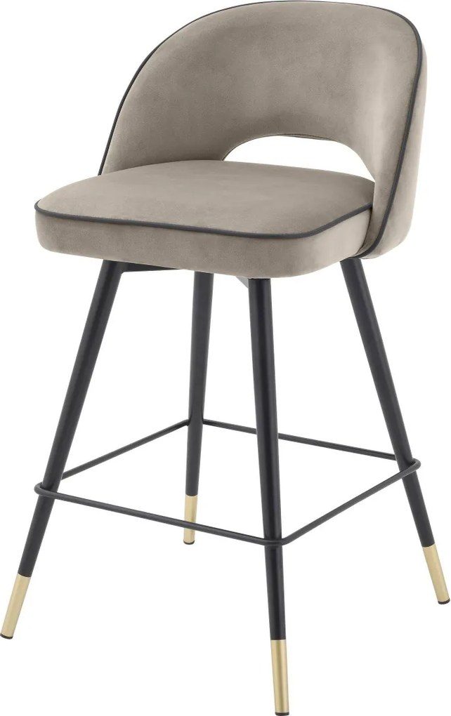 Set de 2 scaune de bar design modern Cliff, H-92,5cm greige 113712 HZ